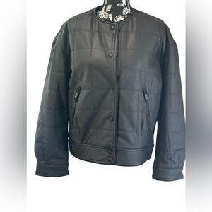 Rebecca Minkoff Square Quilted Racer Jacket – Black – NWT – (MSRP $298) Small